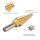 3PCS HSS Titanium Coated Step Drill Bit